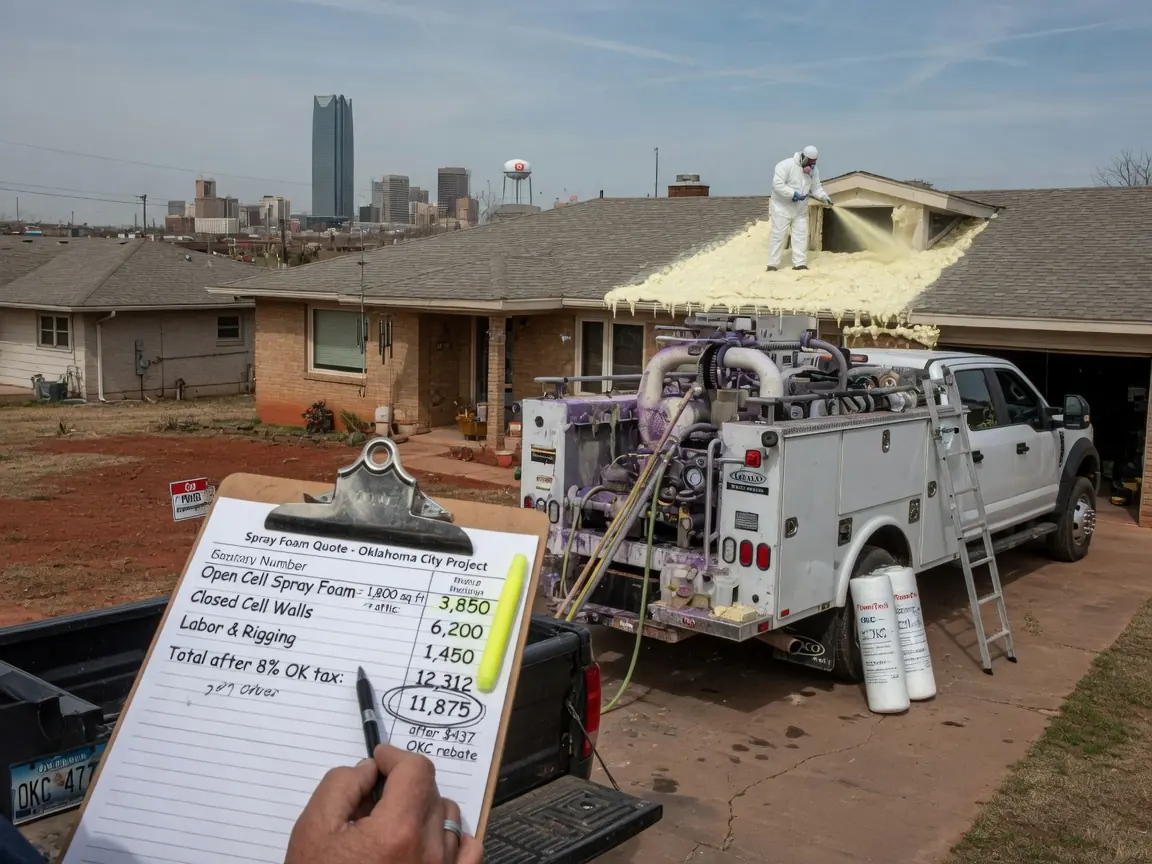 Spray foam insulation in Piedmont, OK